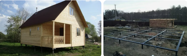 Сколько винтовых свай нужно для дома 6×8